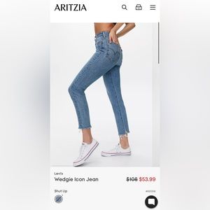 Levi’s Wedgie Jeans in colour “Shut Up”, Size 27